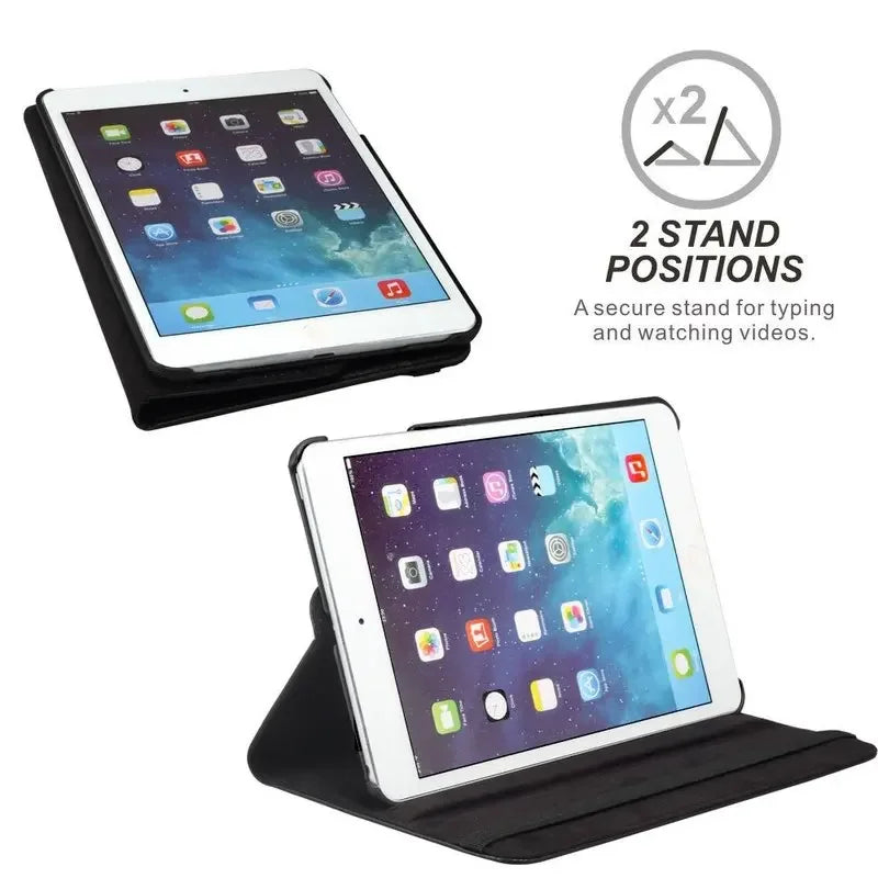 Leather iPad Case with Stand and 360 degree Rotation | iPad