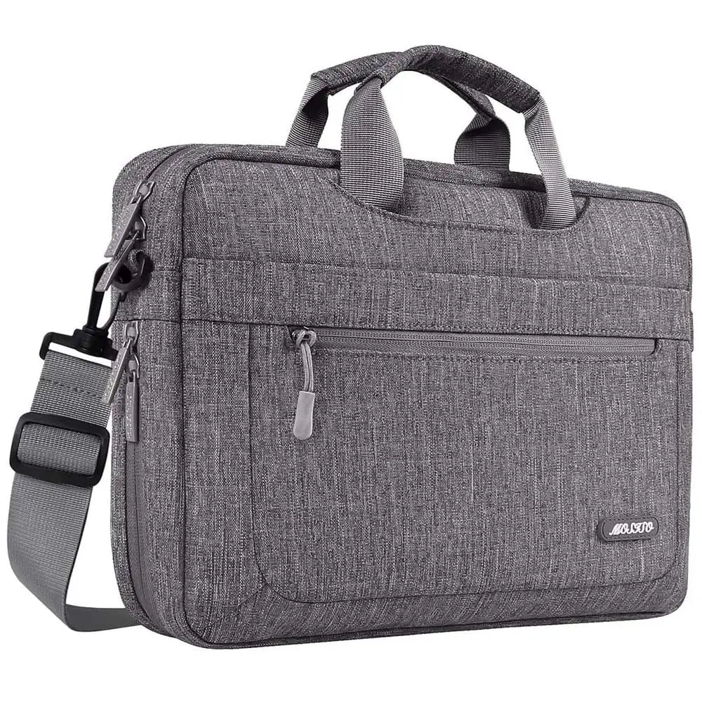 Mosiso Solid Colour Office Laptop Shoulder Bag