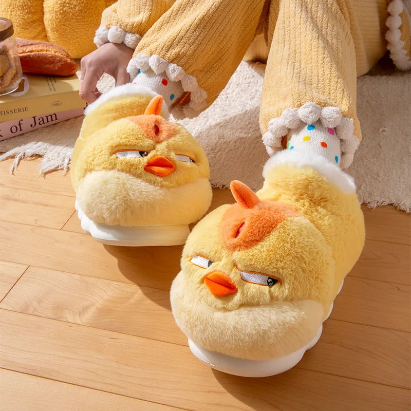 Grumpy Chicken Funny Indoor Slippers