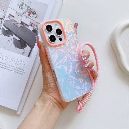 Colourful Laser Diamond iPhone Case