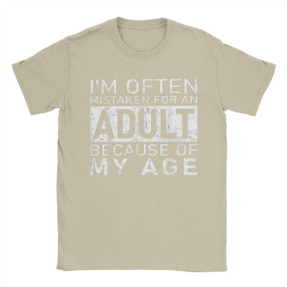 Mistaken for an Adult Mens Graphic Tee