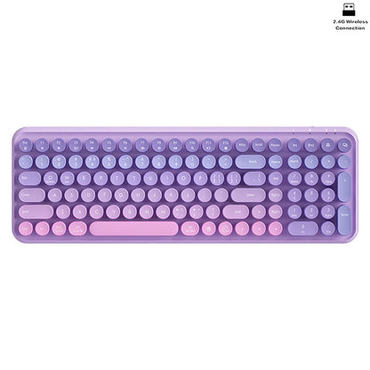 Pastel Princess Ergonomic 2.4G Wireless Keyboard