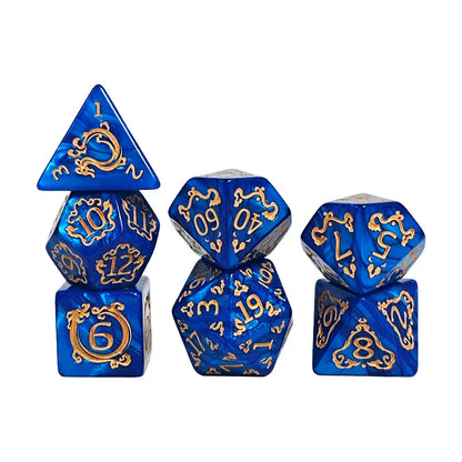 7 Piece DND Dice Set - Medieval Dragons