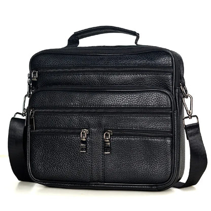 Genuine Leather Men's Office Shoulder Bag
