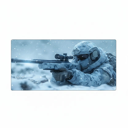 Tactical Soldier Computer Desk Mat