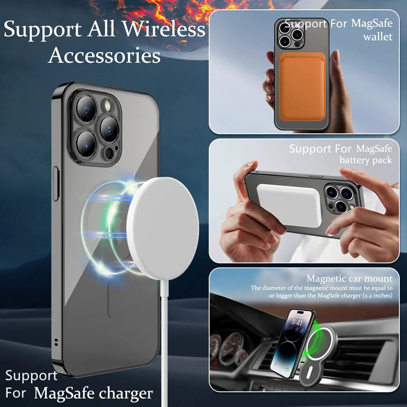 Metallic Plating Magsafe Phone Case ( for iPhone)
