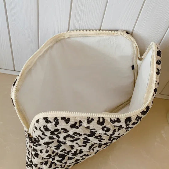 Brown Leopard Print Laptop Bag