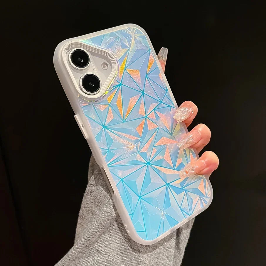 Colourful Laser Diamond iPhone Case