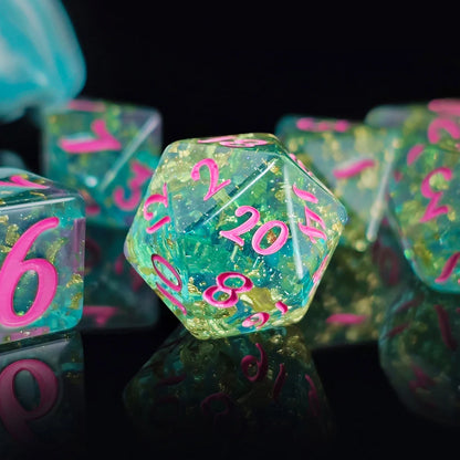 Rainbow Pastel 7pc Dice Set