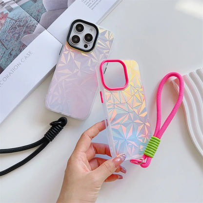 Colourful Laser Diamond iPhone Case