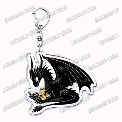 Fourth Wing Basgiath Dragon Keychain