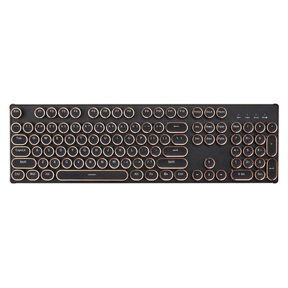 YUNZII QL108 Black Typewriter Mechanical Gaming Keyboard