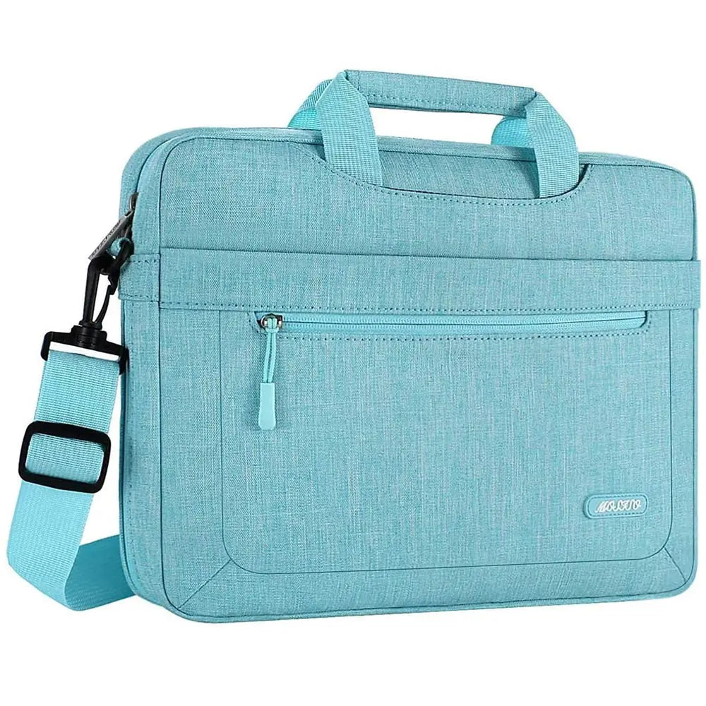Mosiso Solid Colour Office Laptop Shoulder Bag