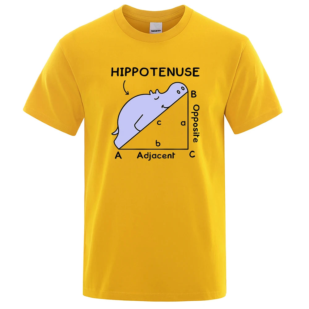 Hippotenuse Funny Men's Graphic Tee