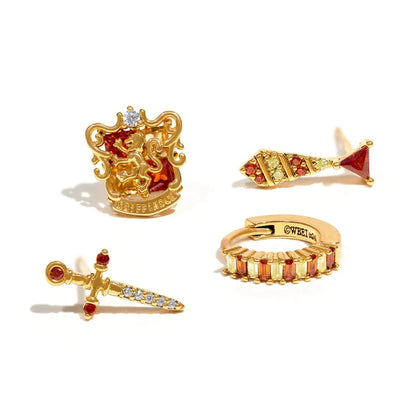 4pcs Earring Set of Harry Potter Houses