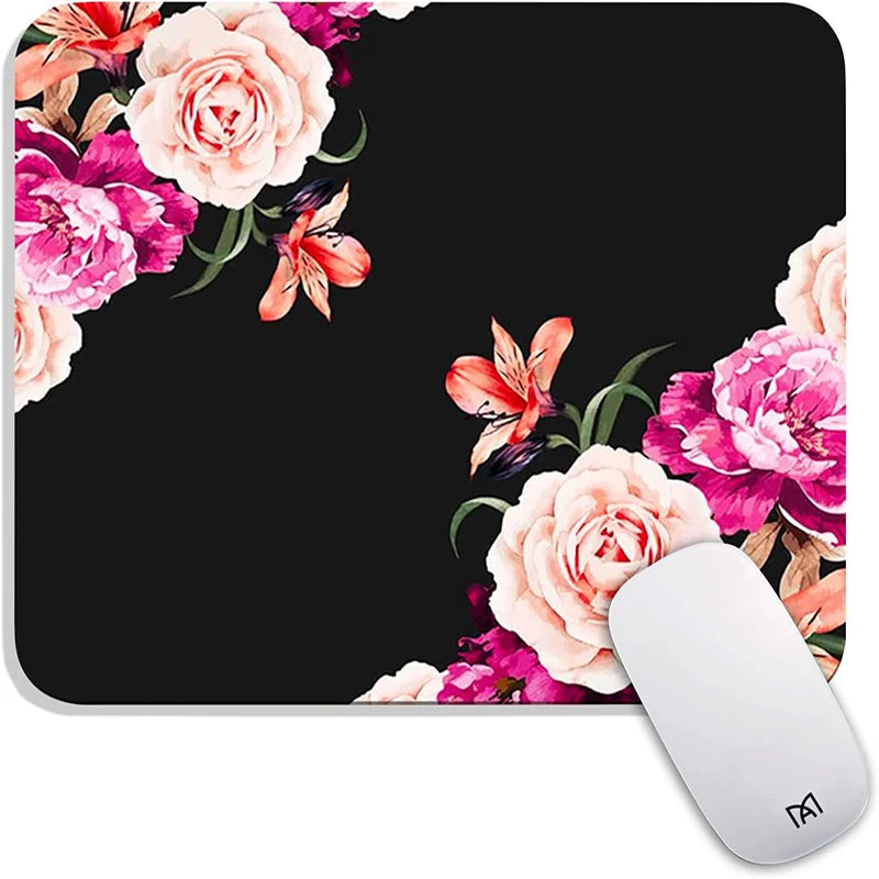 Floral Rectangle Mouse Pads