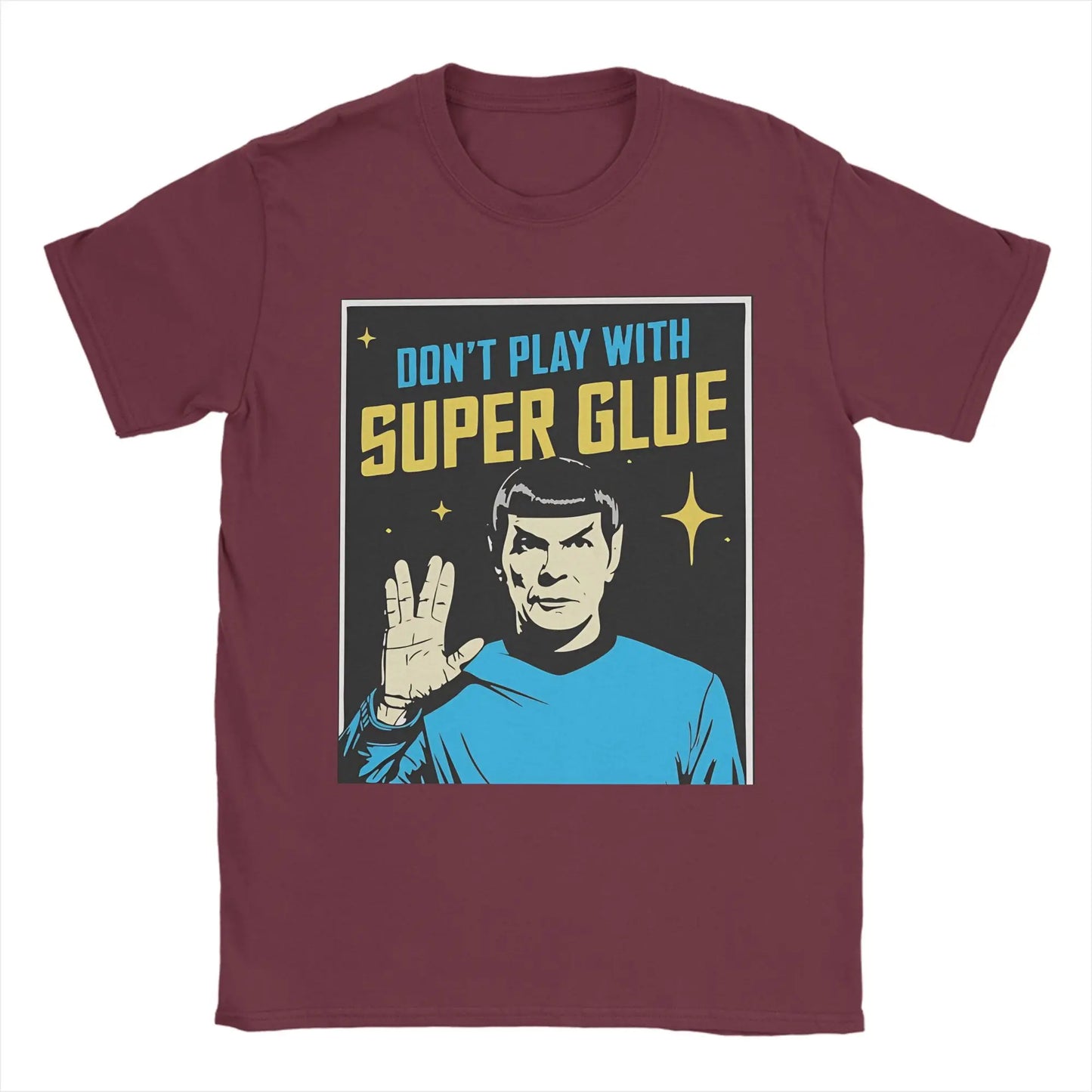 Don't Play With Super Glue Funny Men's Graphic Tee