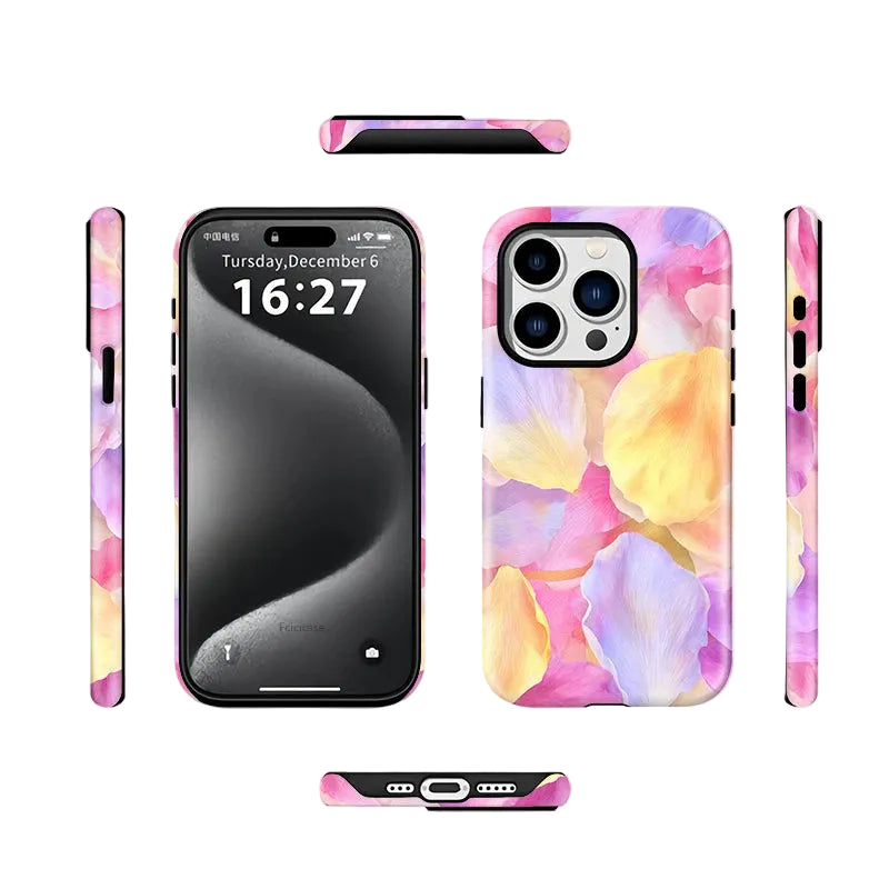 Flower Matte Magnetic iPhone Case – MagSafe Compatible