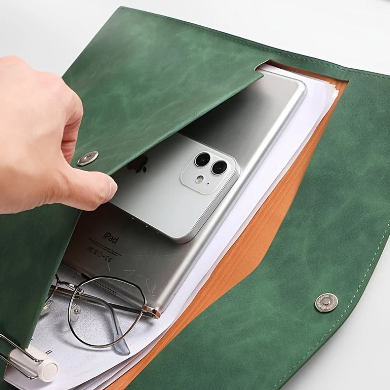 Faux Leather A4 Document Wallet