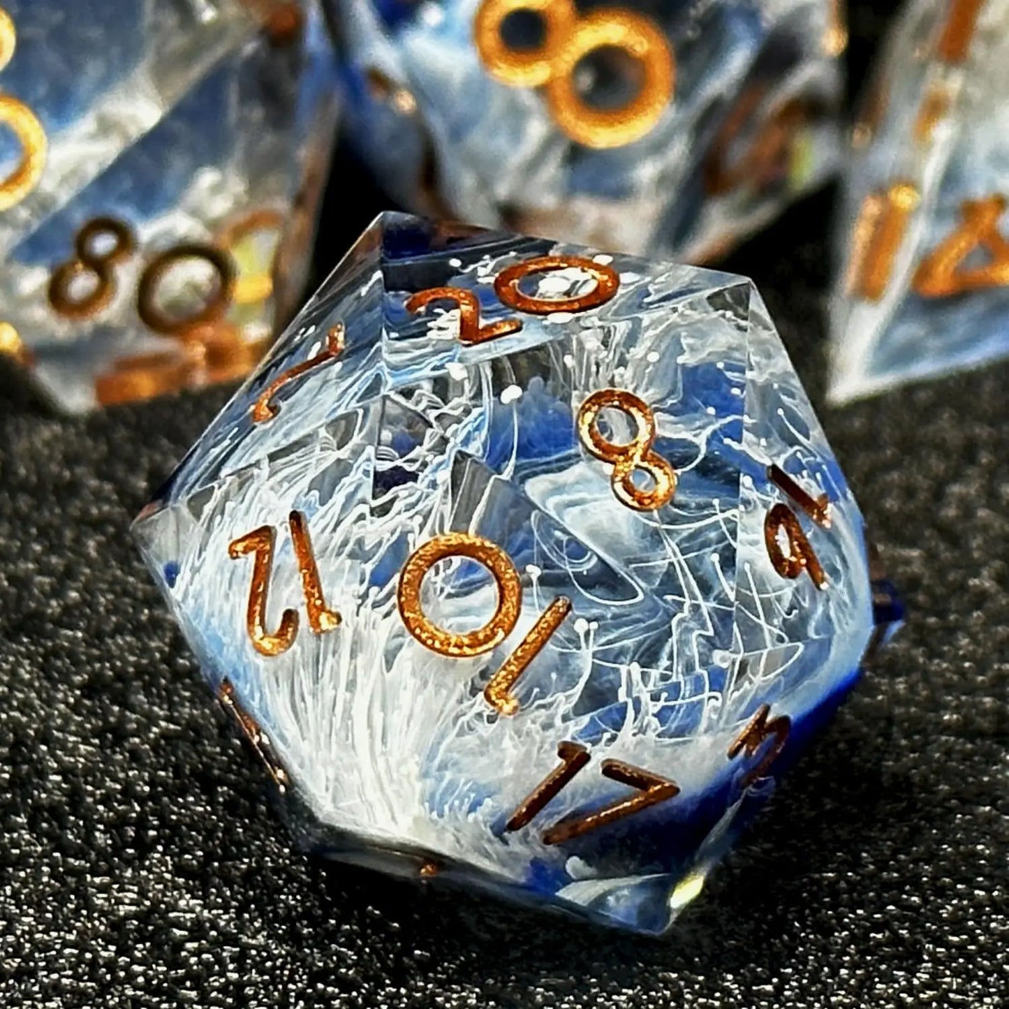 Ice Storm 7 pc Dice Set