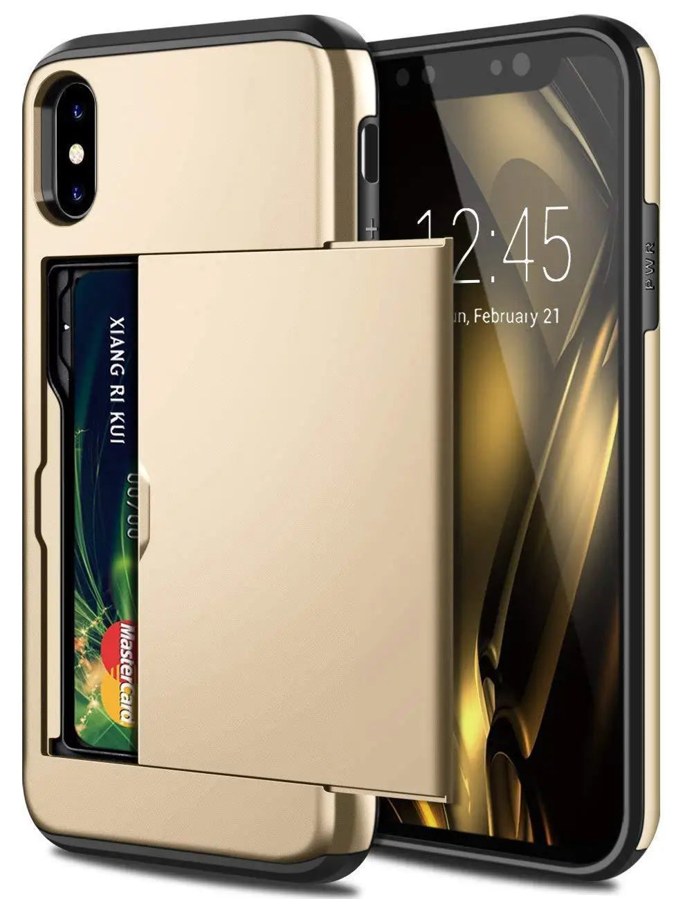 Heavy Duty Phone Case with Card Slot (for iPhone)