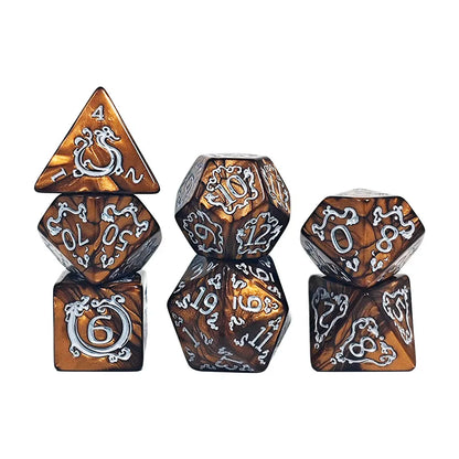 7 Piece DND Dice Set - Medieval Dragons