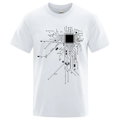 CPU Circuit Board Graphic T-Shirt – Unisex Cotton Tee