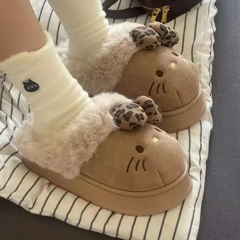 Winter Home Slippers of Hello Kitty