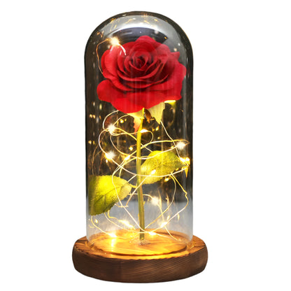 Beauty and the Beast Enchanted Rose Dome Light