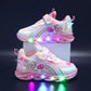 Elsa Frozen Light-Up Kids Sneakers