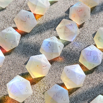 Frosted Rainbow DND Dice Set