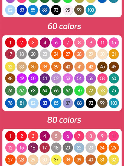 Arty Double-Head Washable Colour Marker Sets