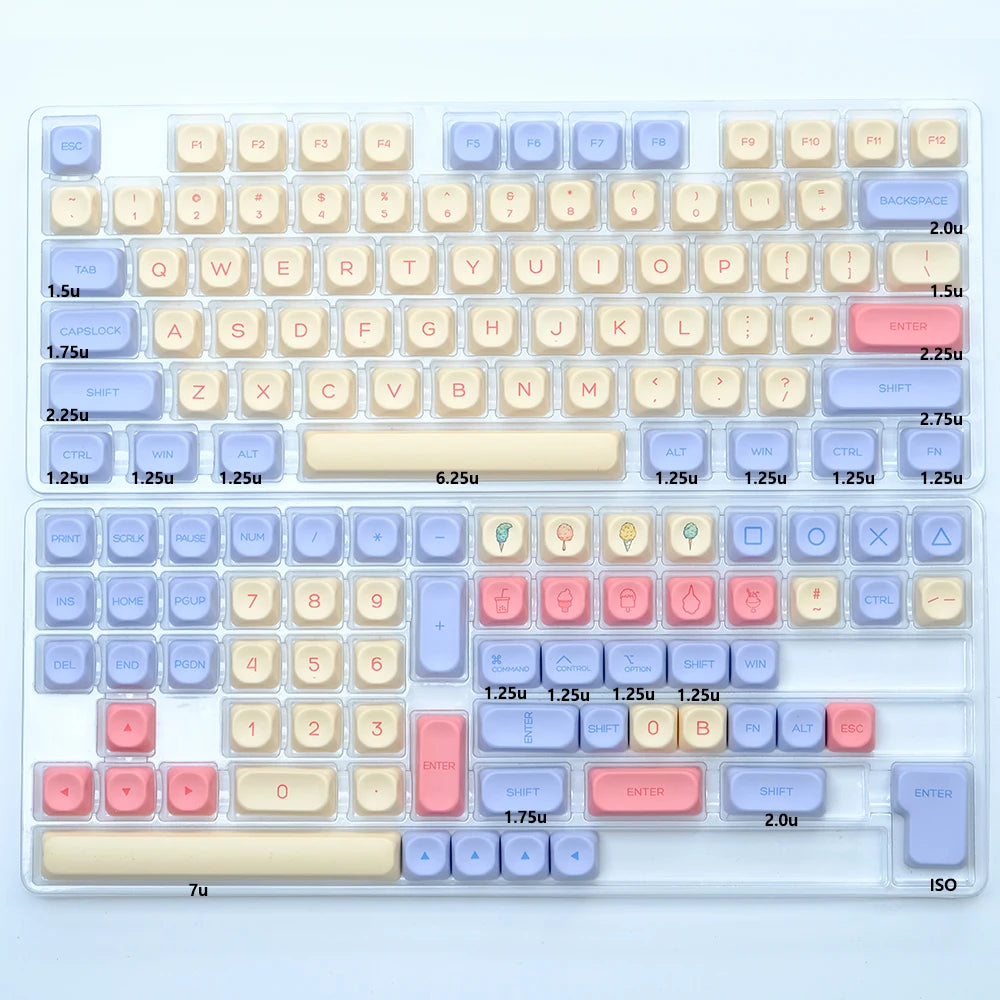 KBDiy 138 Keycap Set for Mechanical Keyboard