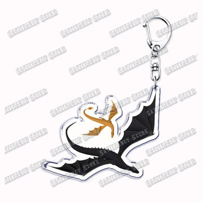 Fourth Wing Basgiath Dragon Keychain