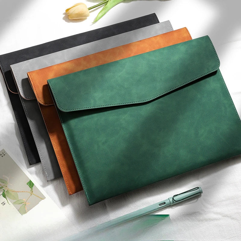 Faux Leather A4 Document Wallet