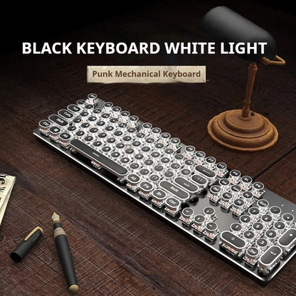 EWEADN TK100 Punk Typewriter Mechanical Gaming Keyboard