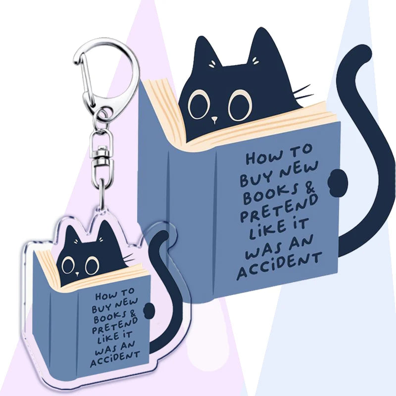 Book Lover Acrylic Keychains