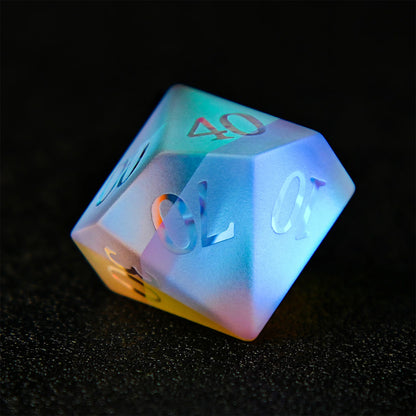 Frosted Rainbow DND Dice Set