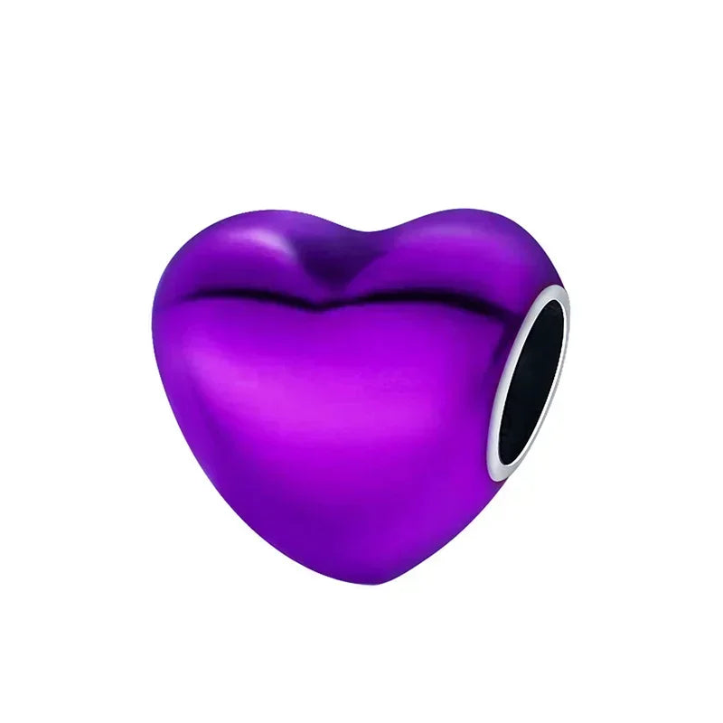 Romantic Hearts Sterling Silver Bracelet Charm