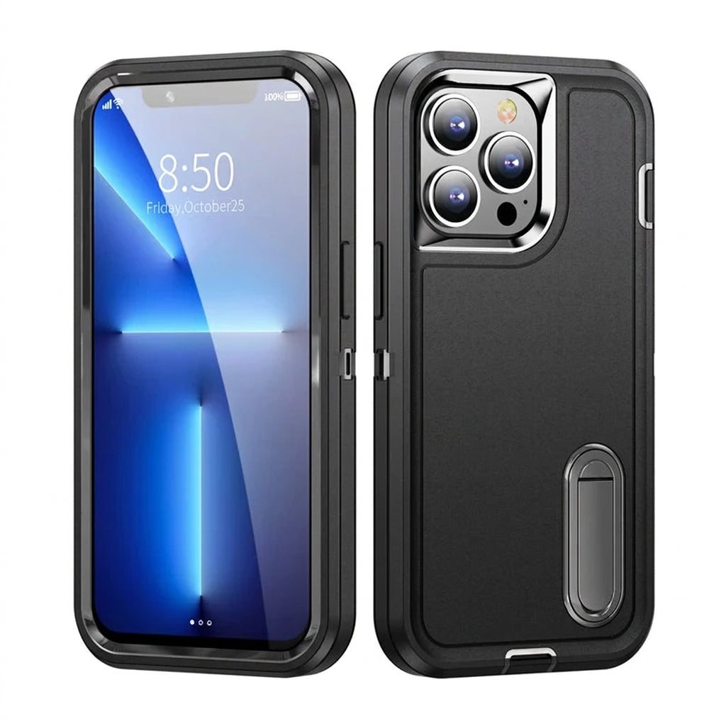 Heavy Duty Armour iPhone Case – Shockproof with Kickstand Option