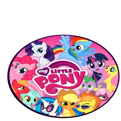 Kids Round Room Rug with My Little Pony Print