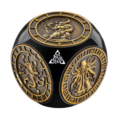 Dragon 3D Relief Metal DND Dice Set