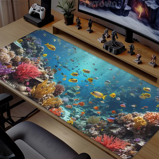 Underwater World Desk and Keyboard Mat