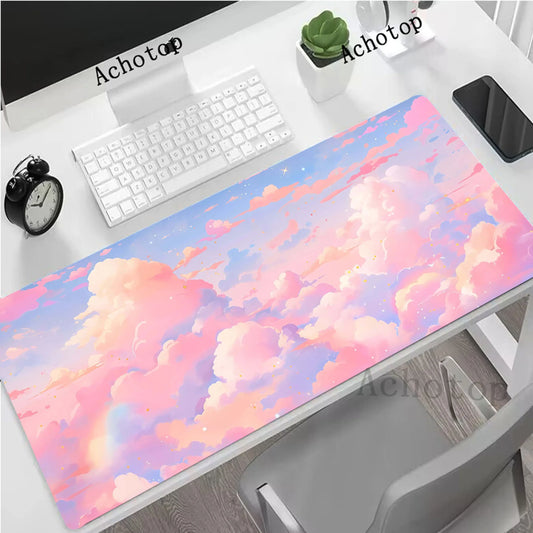 Pink Clouds Computer Desk Mats