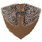 Viking Fur Collar Costume Cloak for Men