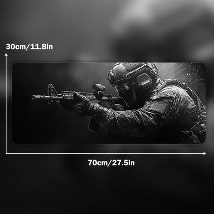 Tactical Soldier Computer Desk Mat