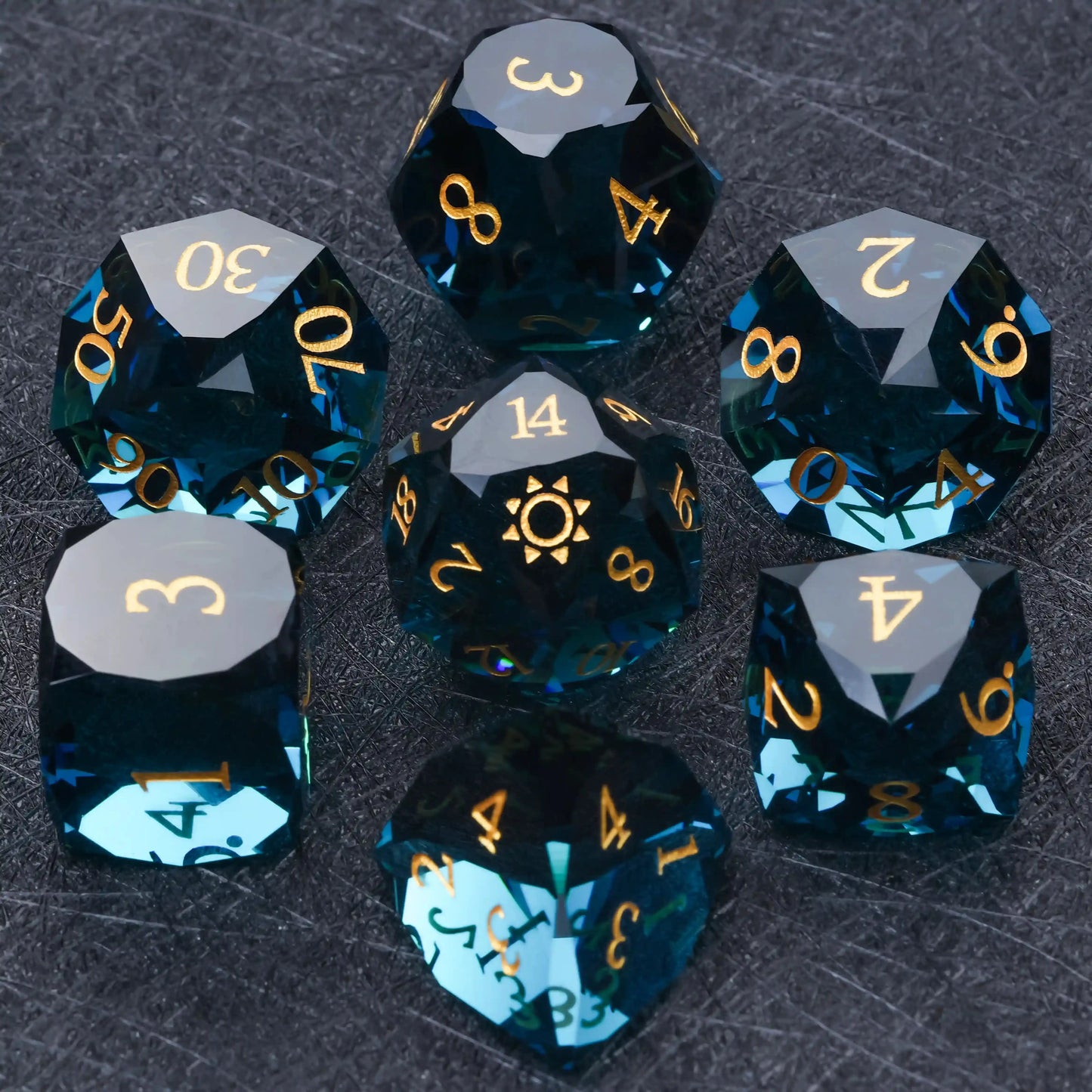 Dark Magic 7 Piece DND Dice Set