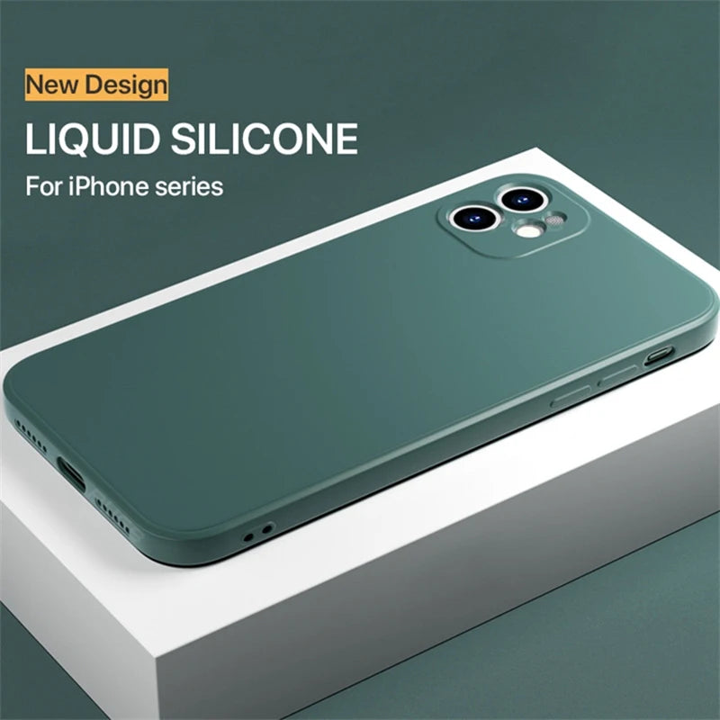 Luxury Liquid Silicone Shockproof iPhone Case - iPhone 14 Models