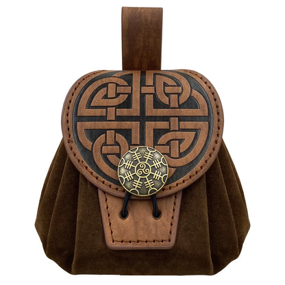 Medieval PU Leather Dice or Coin Bag
