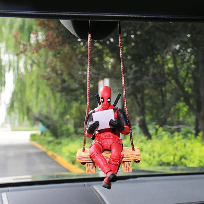 Deadpool Action Figure Car Mirror Accessory